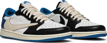Nike Mens Fragment Design x Travis Scott x Air Jordan 1 Retro Low Sneakers