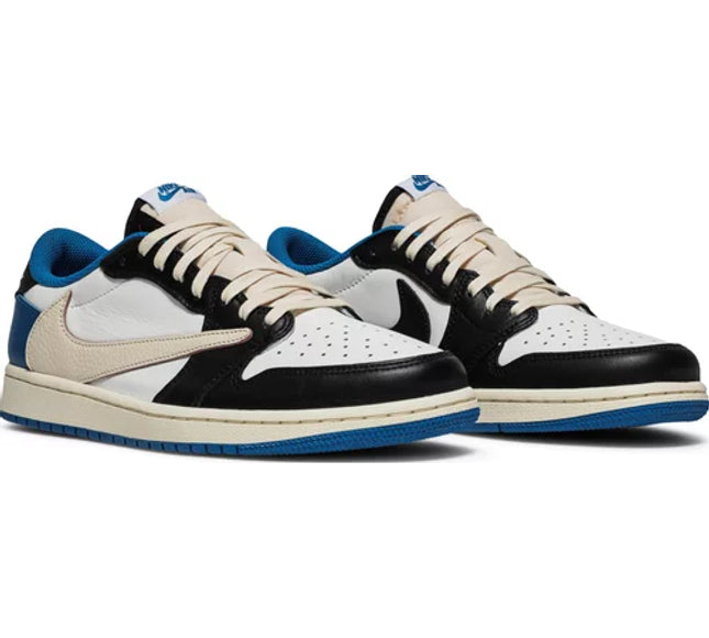 Nike Mens Fragment Design x Travis Scott x Air Jordan 1 Retro Low Sneakers