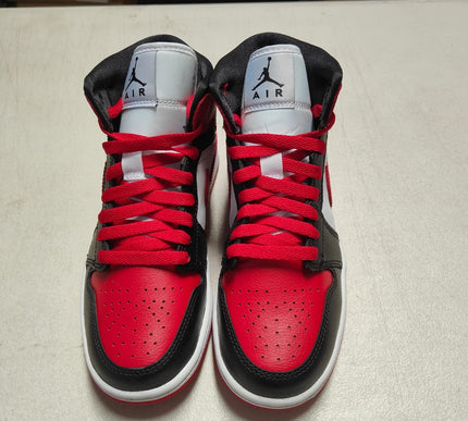 WMNS JORDAN 1 MID REVERSE BRED *NEW - MISMATCH* *SALES ARE FINAL*