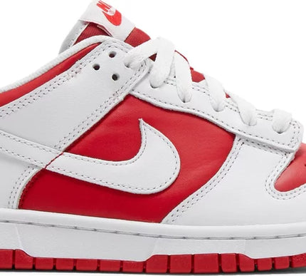 Nike Grade School Womens Dunk Low Sneakers - 'Championship Red'