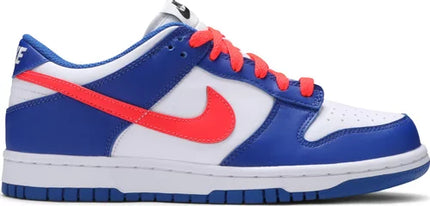 Nike Grade School Womens Dunk Low Sneakers - 'Mismatched Swoosh'