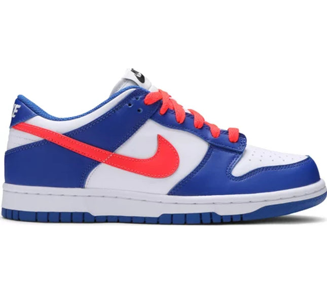 Nike Grade School Womens Dunk Low Sneakers - 'Mismatched Swoosh'