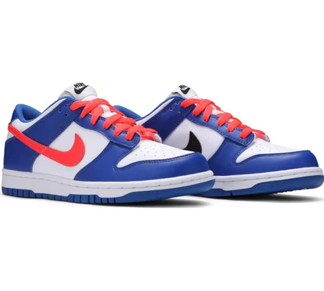 Nike Grade School Womens Dunk Low Sneakers - 'Mismatched Swoosh'