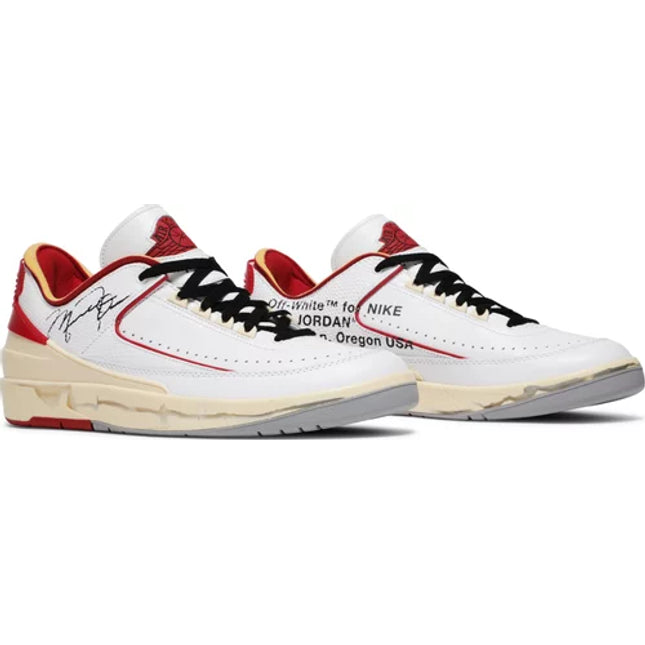 Off-White x Air Jordan 2 Retro Low SP 'White Varsity Red'