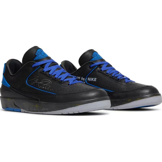 Off-White x Air Jordan 2 Retro Low SP 'Black Varsity Royal'