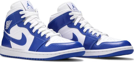 Nike Womens Air Jordan 1 Mid Sneakers - 'Kentucky Blue'