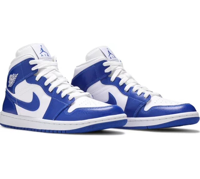 Nike Womens Air Jordan 1 Mid Sneakers - 'Kentucky Blue'