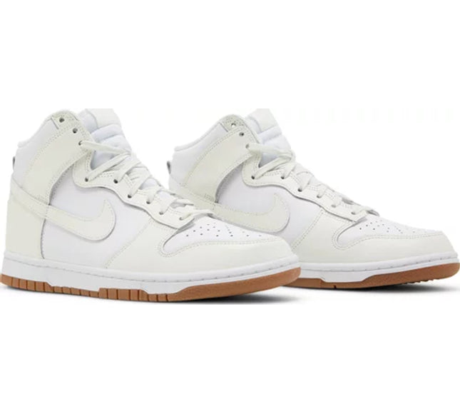 Nike Womens Dunk High Sneakers - 'Sail Gum'
