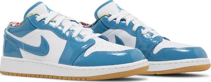 Nike Grade School Womens Air Jordan 1 Low SE Sneakers - 'Barcelona'