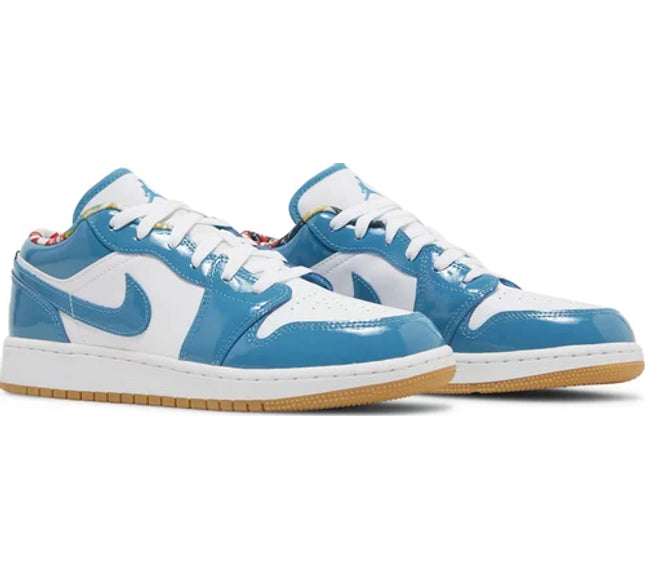 Nike Grade School Womens Air Jordan 1 Low SE Sneakers - 'Barcelona'