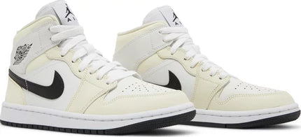 Nike Womens Air Jordan 1 Mid Sneakers - 'Coconut Milk'