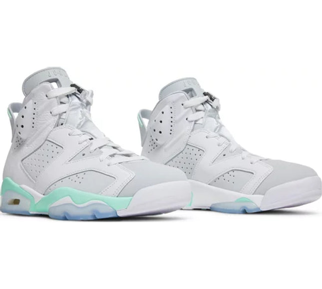 Nike Womens Air Jordan 6 Retro Sneakers - 'Mint Foam'
