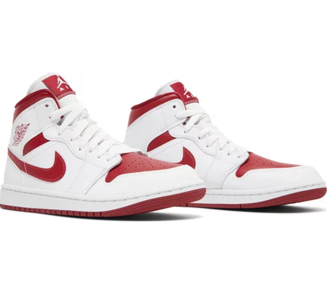 Nike Womens Air Jordan 1 Mid Sneakers - 'Reverse Chicago'