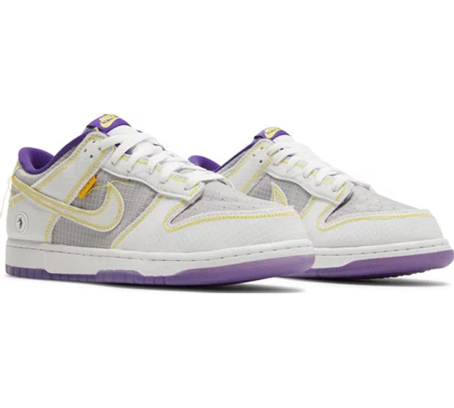 Nike Mens Union LA x Dunk Low Sneakers - 'Passport Pack - 'Lakers'