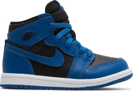 Nike Toddlers Air Jordan 1 Retro High OG Sneakers - 'Dark Marina Blue'