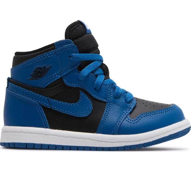 Nike Toddlers Air Jordan 1 Retro High OG Sneakers - 'Dark Marina Blue'