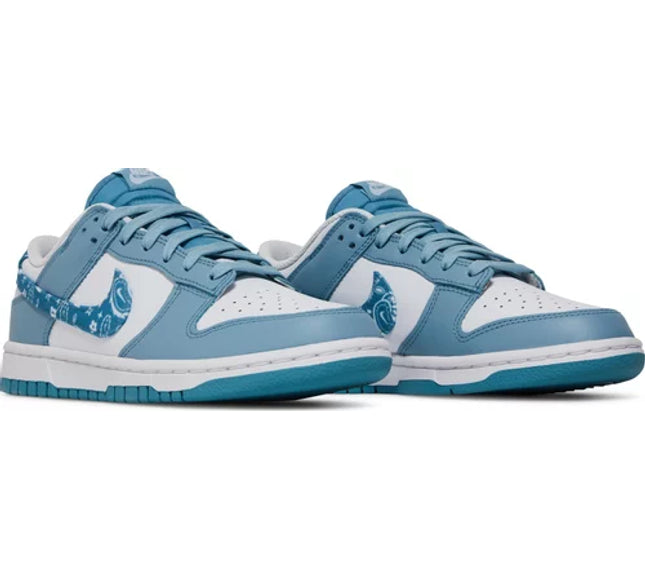 Nike Womens Dunk Low Sneakers - 'Blue Paisley'