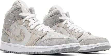 Nike Womens Air Jordan 1 Mid SE Sneakers - 'Particle Grey'