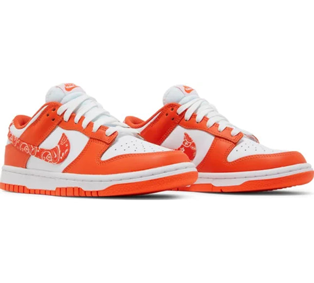 Nike Womens Dunk Low Sneakers - 'Orange Paisley'