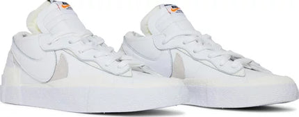 Nike Mens Sacai x Blazer Low Sneakers - 'White Patent'