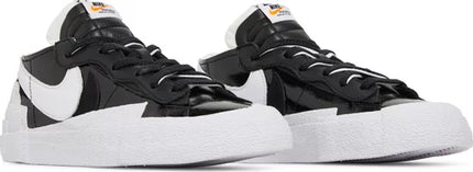 Nike Mens Sacai x Blazer Low Sneakers - 'Black Patent'