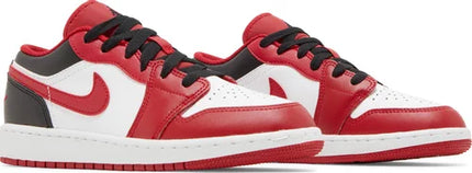 Nike Grade School Womens Air Jordan 1 Low Sneakers - 'Reverse Black Toe'