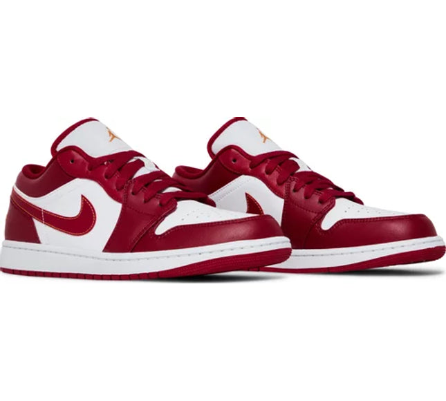 Nike Mens Air Jordan 1 Low Sneakers - 'Cardinal Red'