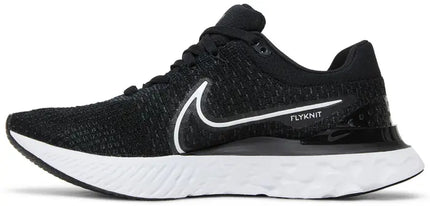 Nike Mens React Infinity Run Flyknit 3 'Black White'