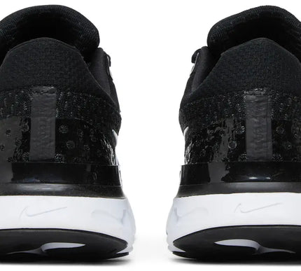 Nike Mens React Infinity Run Flyknit 3 'Black White'