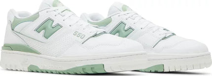 New Balance Mens 550 Shoes - 'White Mint Green'