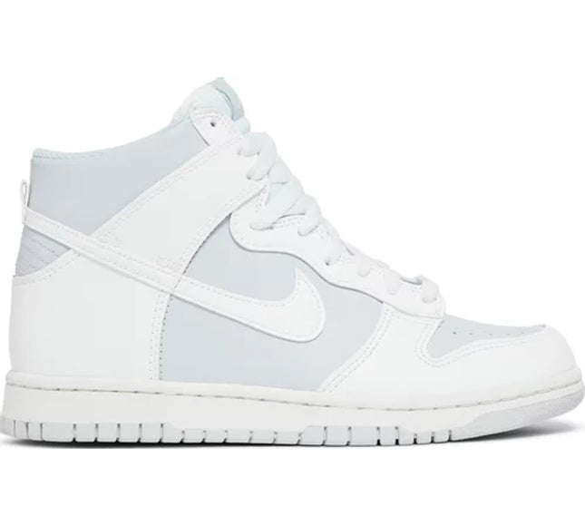 Nike Grade School Womens Dunk High Sneakers - 'Summit White Football Grey'