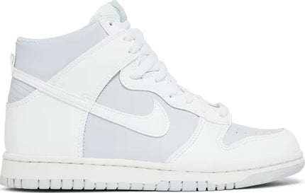 Nike Grade School Womens Dunk High Sneakers - 'Summit White Football Grey'