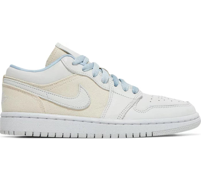 Nike Womens Air Jordan 1 Low Sneakers - 'Sail Canvas'