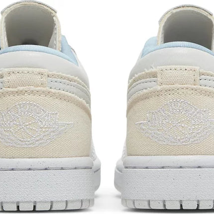 Nike Womens Air Jordan 1 Low Sneakers - 'Sail Canvas'