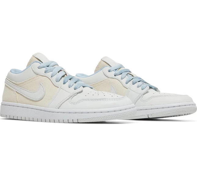 Nike Womens Air Jordan 1 Low Sneakers - 'Sail Canvas'