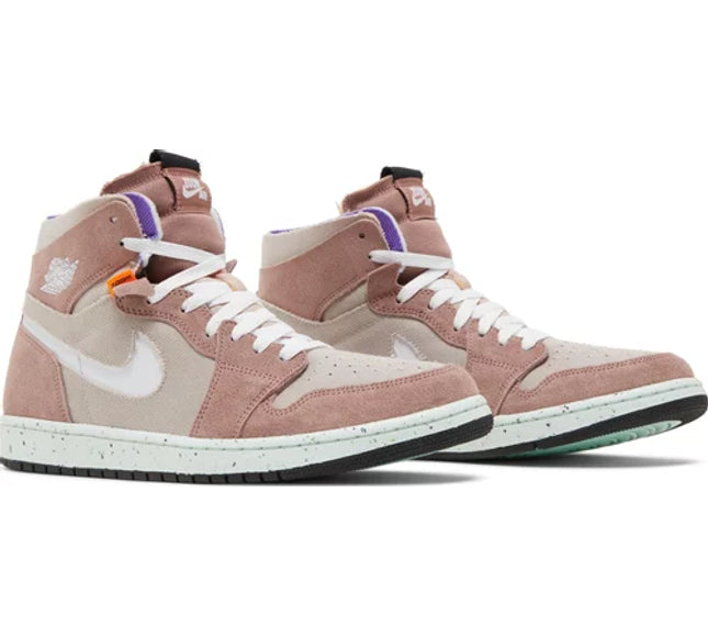 Nike Mens Air Jordan 1 High Zoom Comfort Sneakers - 'Fossil Stone'