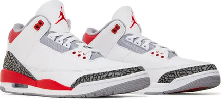 Nike Mens Air Jordan 3 Retro Sneakers - 'Fire Red' 2022