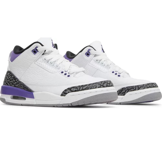 Nike Grade School Womens Air Jordan 3 Retro Sneakers - 'Dark Iris'