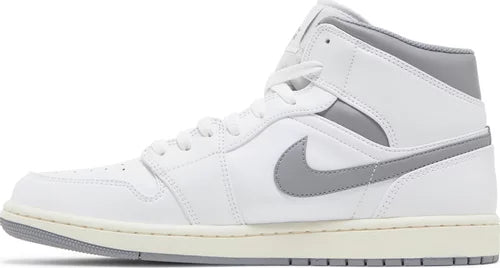 Jordan 1 online mid white grey