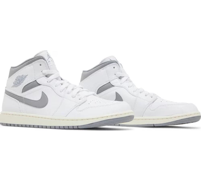 Nike Mens Air Jordan 1 Mid Sneakers - 'Vintage Grey'
