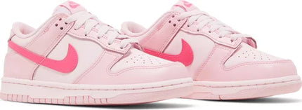 Nike Grade School Womens Dunk Low Sneakers - 'Triple Pink'
