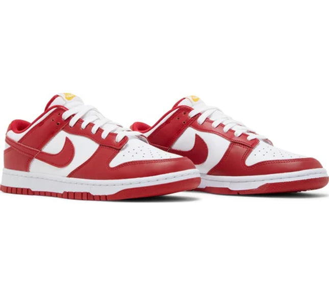 Nike Mens Dunk Low Retro Sneakers - 'Gym Red'