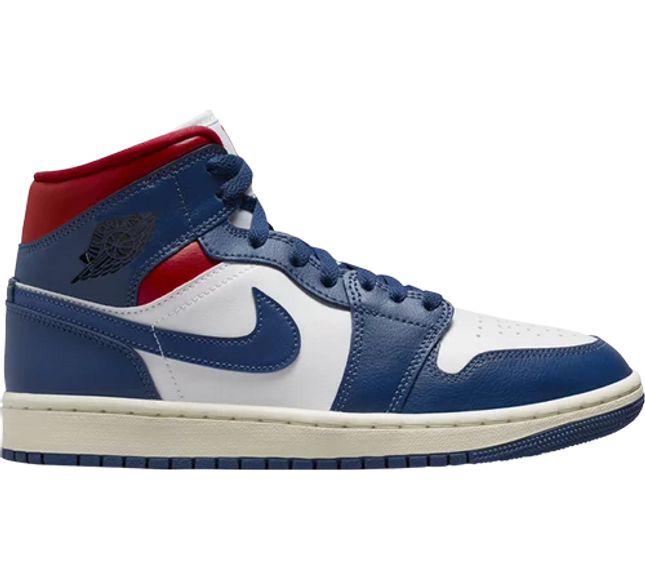 Nike Womens Air Jordan 1 Mid Sneakers - 'French Blue'
