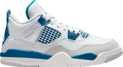 Nike Pre School Kids Air Jordan 4 Retro Sneakers - 'Military Blue' 2024