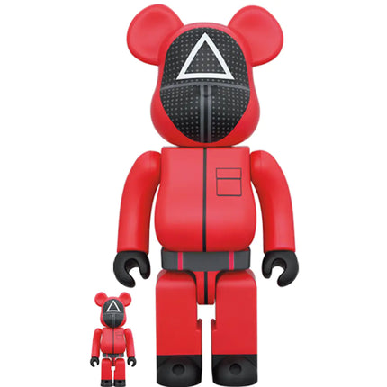 Bearbrick x Squid Game Guard (Triangle) 100% & 400% Set