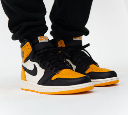 Nike Mens Air Jordan 1 Retro High OG Sneakers - 'Yellow Toe'