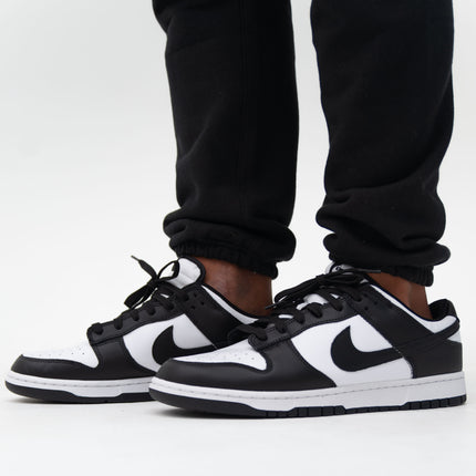 Nike Mens Dunk Low Sneakers - 'Black White'