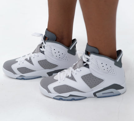 Nike Mens Air Jordan 6 Retro Sneakers - 'Cool Grey'