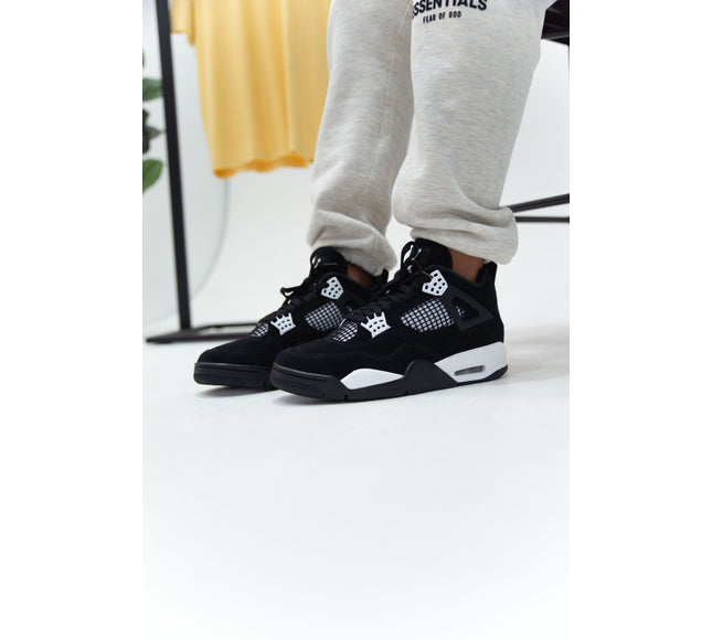Nike Mens Air Jordan 4 Retro Sneakers - 'White Thunder'