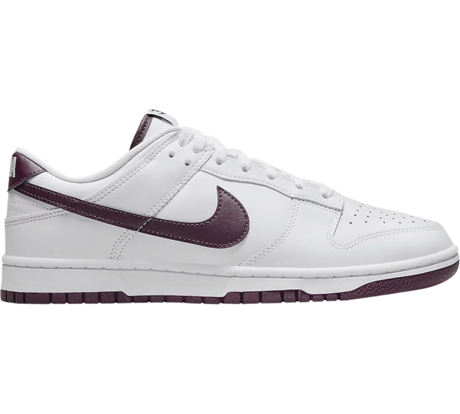 Nike Mens Dunk Low Sneakers - 'White Night Maroon'